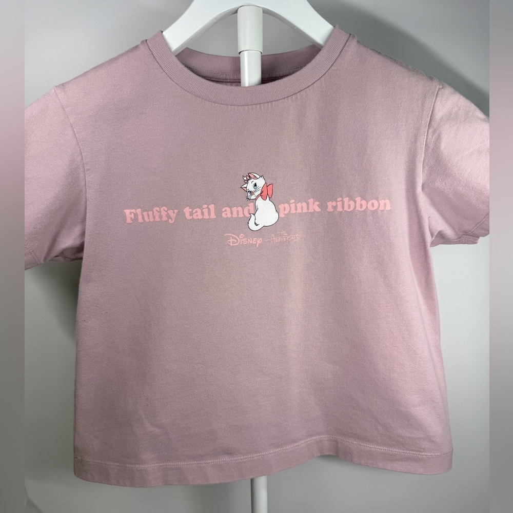 Uniqlo x Disney Light Pink Kids Short Sleeve Tee